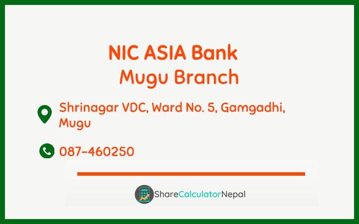 NIC Asia Bank Limited (NICA) - Mugu  Branch