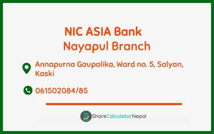 NIC Asia Bank Limited (NICA) - Nayapul  Branch
