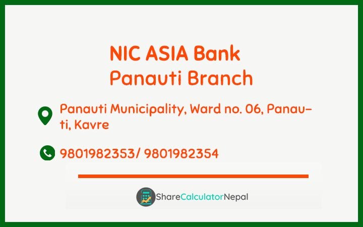 NIC Asia Bank Limited (NICA) - Panauti  Branch