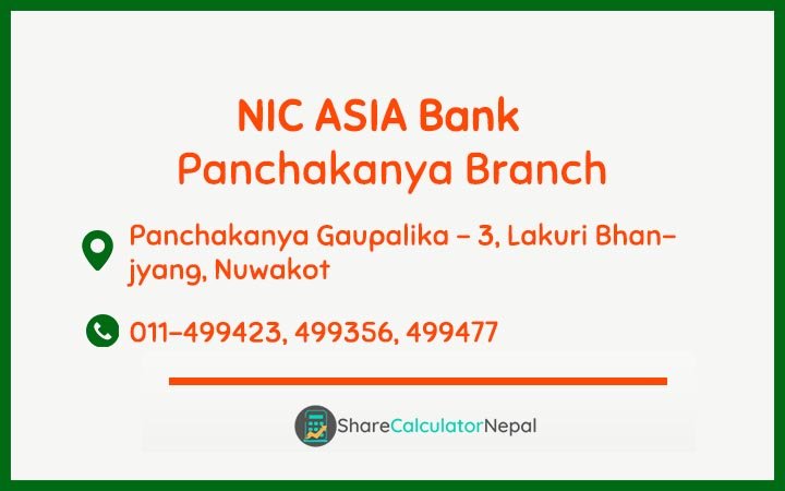NIC Asia Bank Limited (NICA) - Panchakanya  Branch