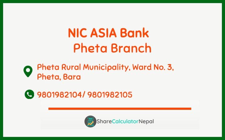 NIC Asia Bank Limited (NICA) - Pheta  Branch