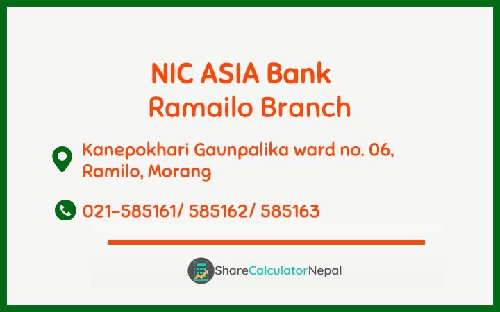 NIC Asia Bank Limited (NICA) - Ramailo  Branch