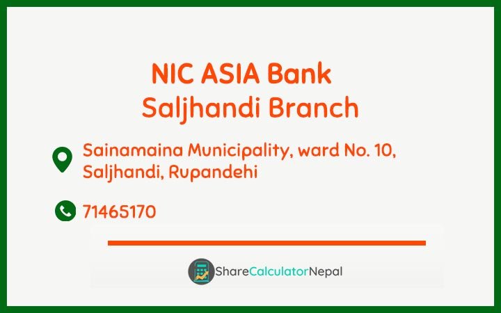 NIC Asia Bank Limited (NICA) - Saljhandi  Branch