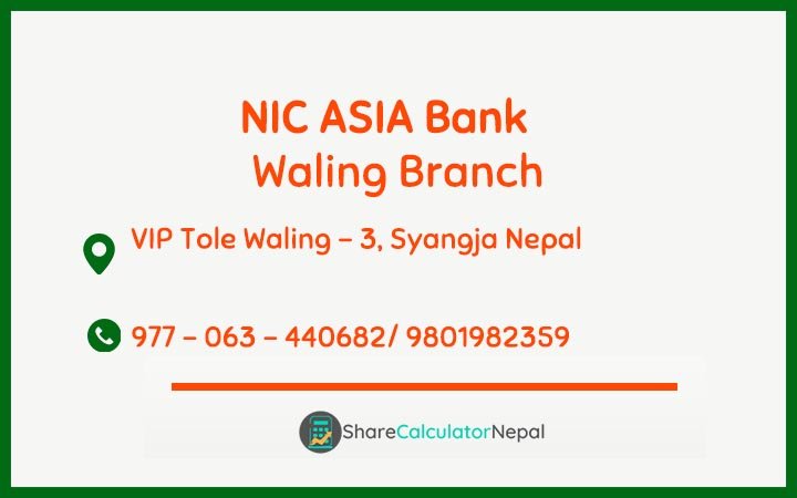 NIC Asia Bank Limited (NICA) - Waling  Branch