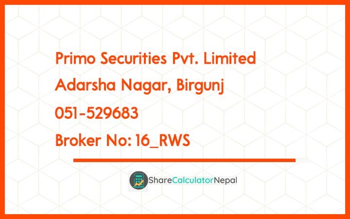Primo Securities Pvt. Limited