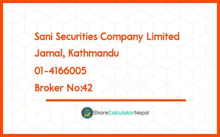 Sani Securities Company Limited