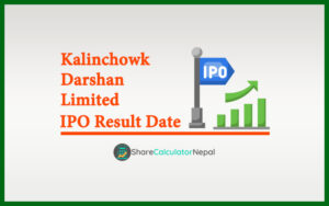 Kalinchowk Darshan Limited IPO Result Date Time