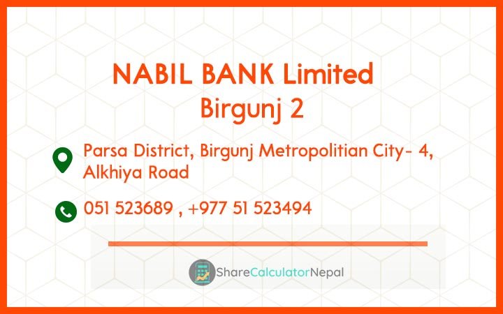 NABIL BANK Limited (NABIL) - Bhandara