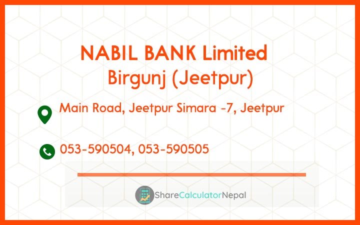 Nabil Bank Limited Birgunj (Jeetpur)