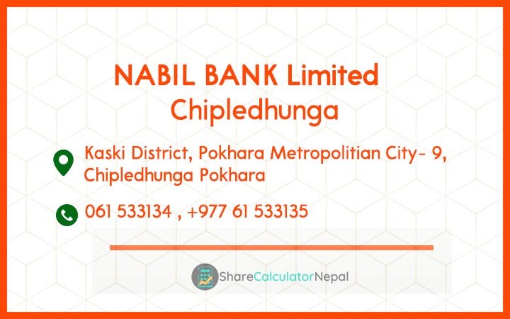 NABIL BANK Limited (NABIL) - Calcatta