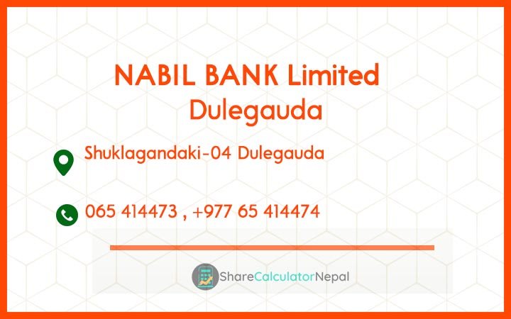 NABIL BANK Limited (NABIL) - Dhalkebar