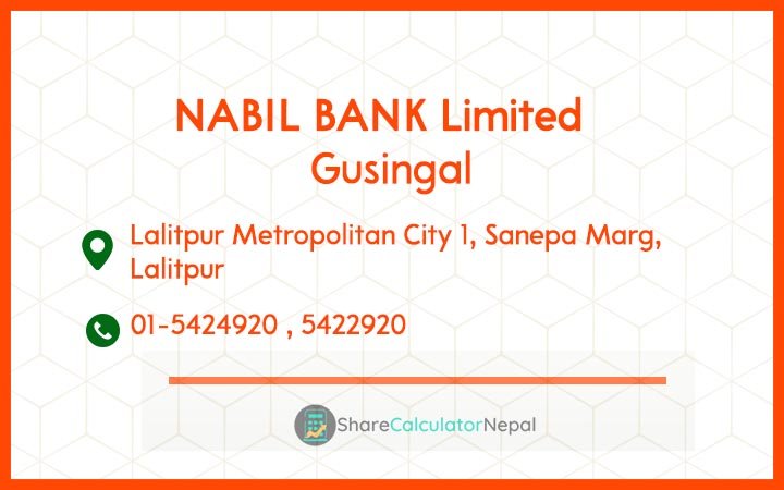 NABIL BANK Limited (NABIL) - Gaighat
