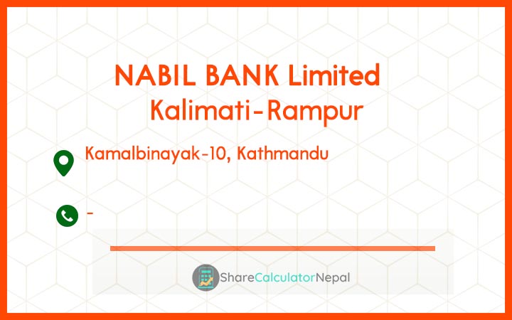 NABIL BANK Limited (NABIL) - Janakpur-Bhanuchowk
