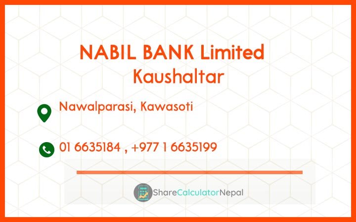 NABIL BANK Limited (NABIL) - Kalimati