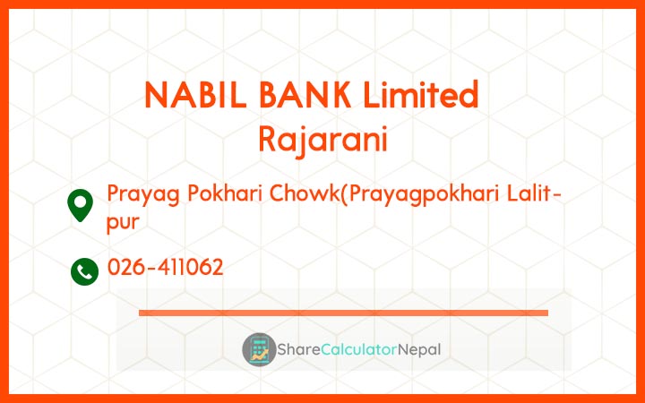 NABIL BANK Limited (NABIL) - Pancheswor