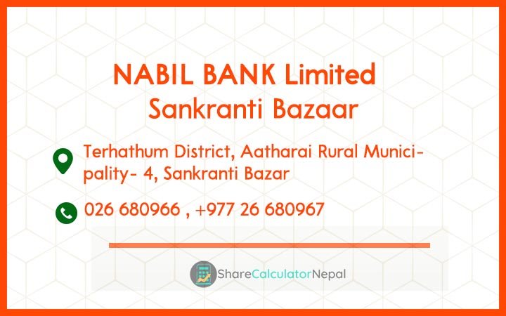 NABIL BANK Limited (NABIL) - Rajbiraj