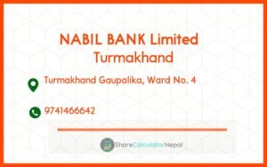 Nabil Bank Limited Turmakhand