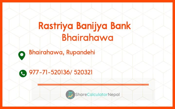 Rastriya Banijya Bank - Bhairahawa