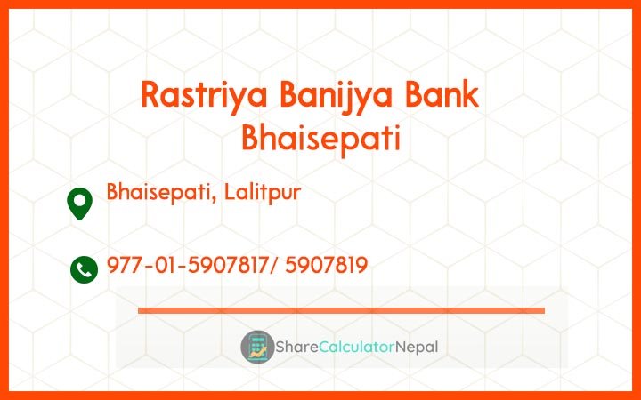 Rastriya Banijya Bank - Bhaisepati
