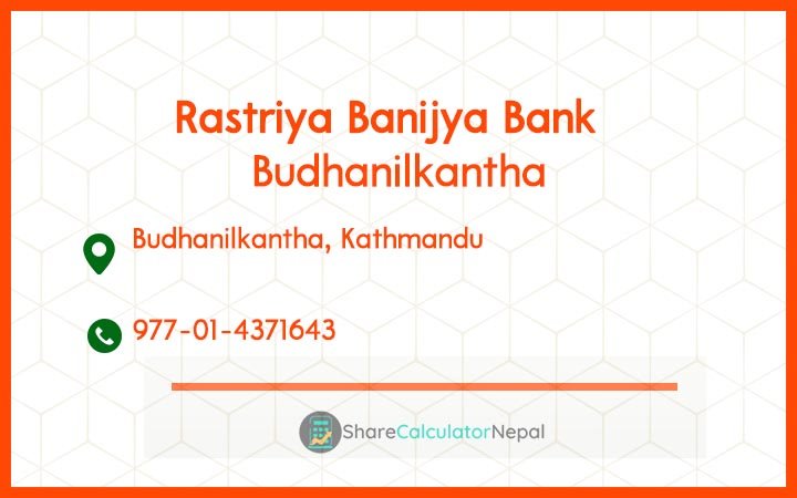 Rastriya Banijya Bank - Budhanilkantha