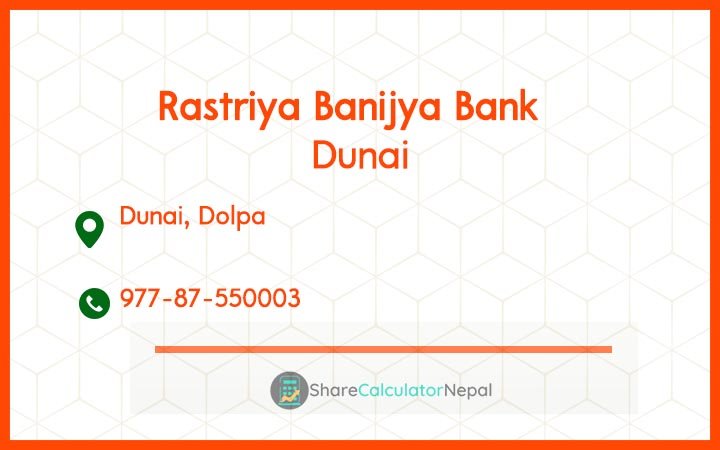 Rastriya Banijya Bank - Dunai