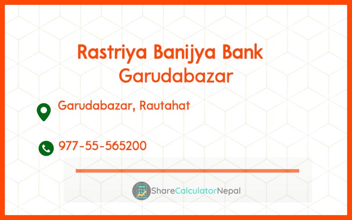 Rastriya Banijya Bank - Garudabazar