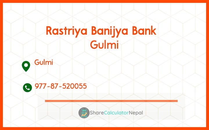 Rastriya Banijya Bank - Gulmi