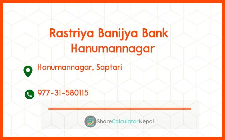 Rastriya Banijya Bank - Hanumannagar