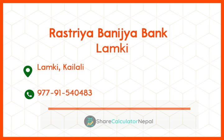 Rastriya Banijya Bank - Lamki