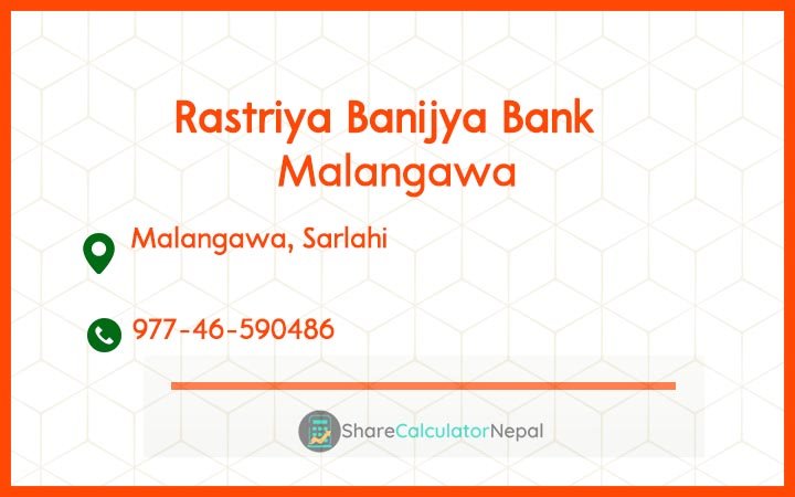 Rastriya Banijya Bank - Malangawa
