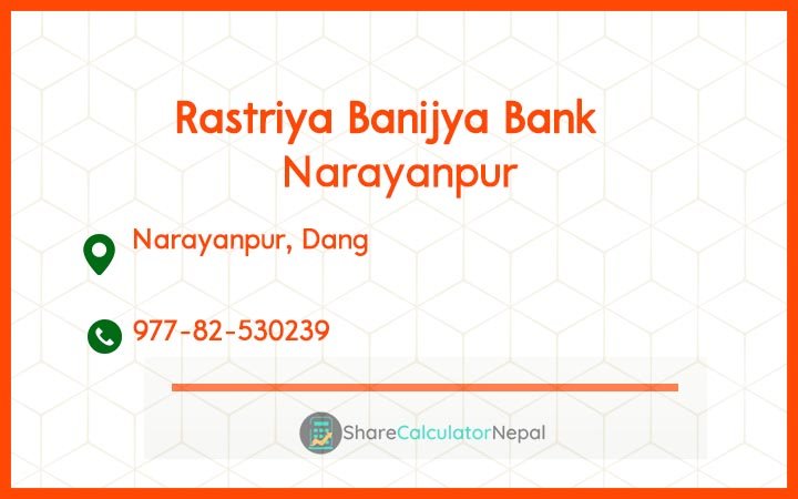 Rastriya Banijya Bank - Narayanpur