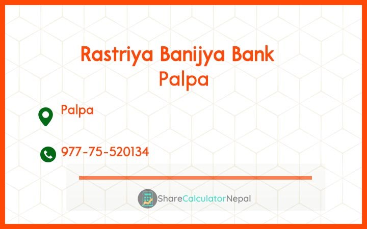 Rastriya Banijya Bank - Palpa