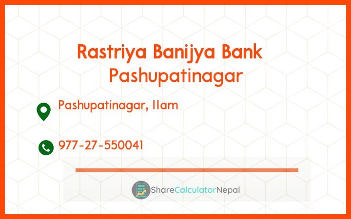 Rastriya Banijya Bank - Pashupatinagar