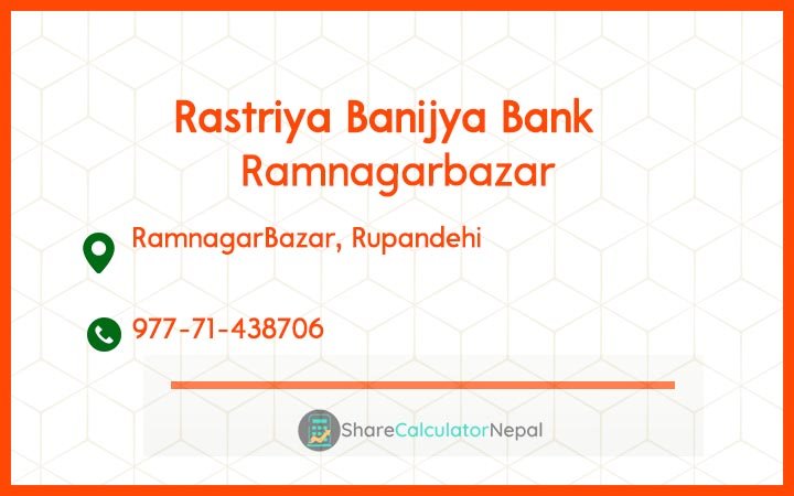 Rastriya Banijya Bank - Ramnagarbazar