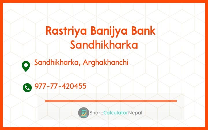 Rastriya Banijya Bank - Sandhikharka