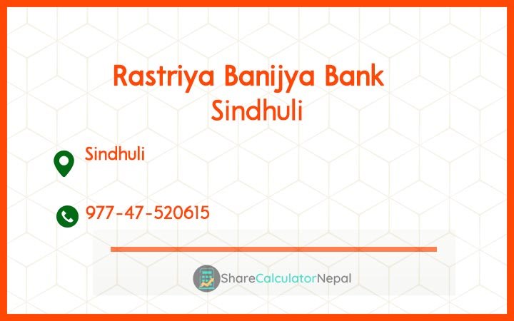 Rastriya Banijya Bank - Sindhuli