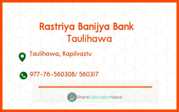 Rastriya Banijya Bank - Taulihawa