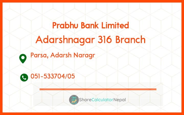 Prabhu Bank (PRVU) - Adarshnagar 316 Branch