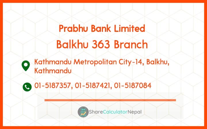 Prabhu Bank (PRVU) - Balkhu 363 Branch