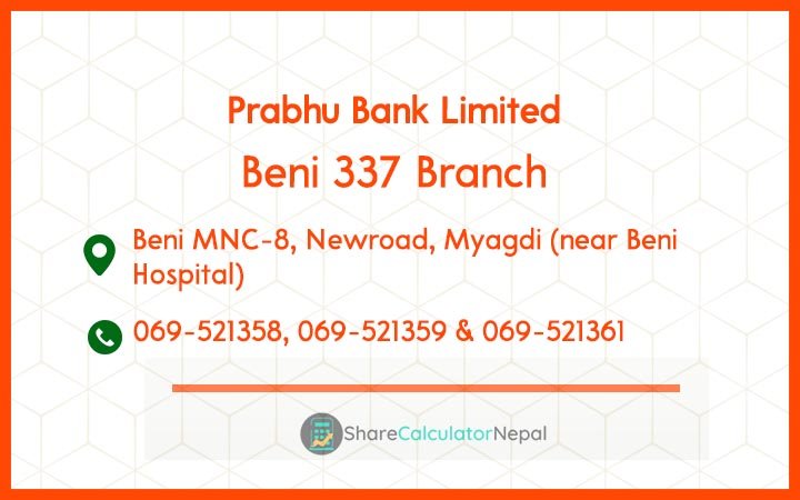 Prabhu Bank (PRVU) - Beni 337 Branch