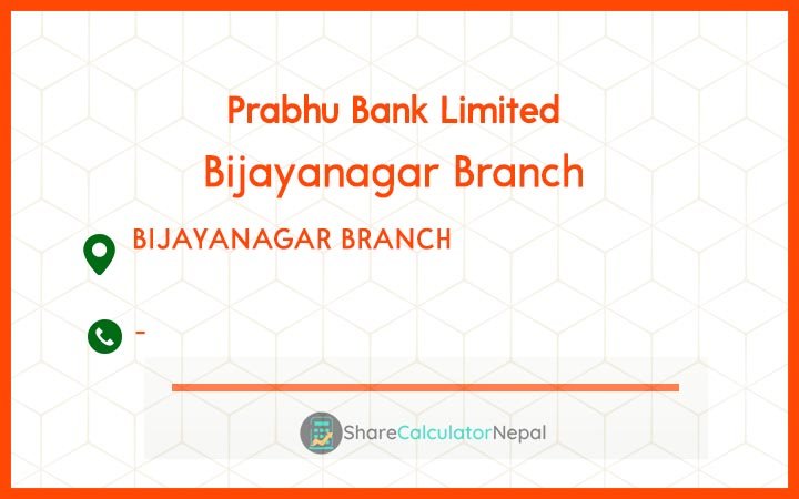 Prabhu Bank (PRVU) - Bijayanagar Branch