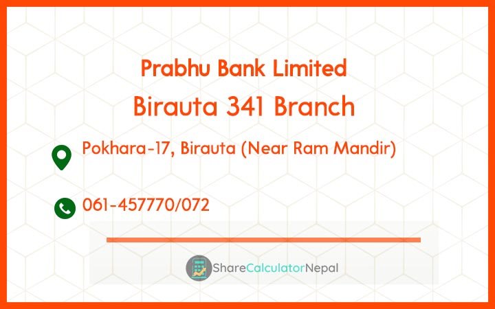 Prabhu Bank (PRVU) - Birauta 341 Branch