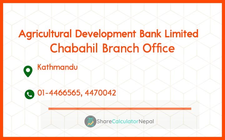 Agriculture Development Bank (ADBL) - Chabahil Branch Office