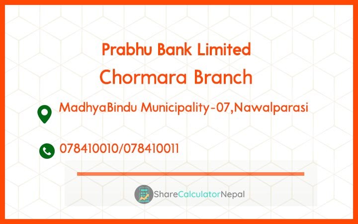 Prabhu Bank (PRVU) - Chobhar Branch