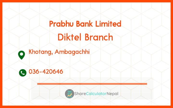 Prabhu Bank (PRVU) - Dimuwa Branch