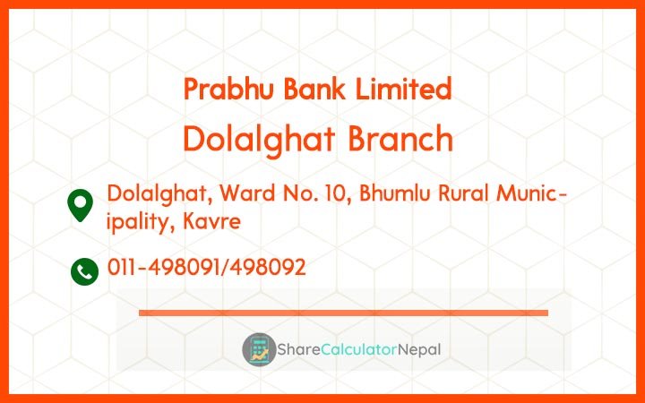 Prabhu Bank (PRVU) - Dudhauli Branch