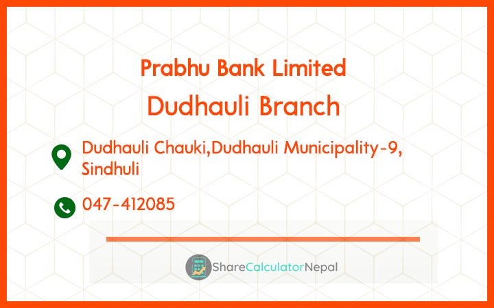 Prabhu Bank (PRVU) - Dulegauda 355 Branch