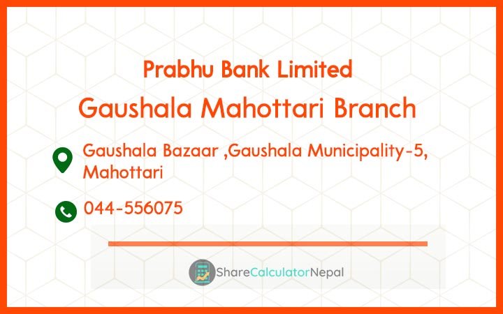 Prabhu Bank (PRVU) - Ghorahi Branch
