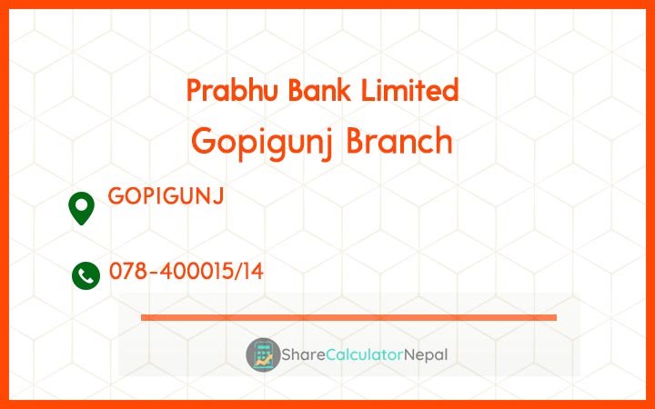 Prabhu Bank (PRVU) - Gorkha Branch