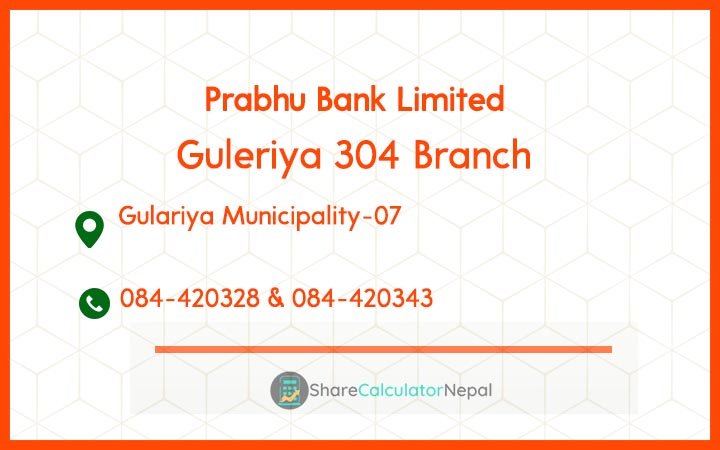 Prabhu Bank (PRVU) - Guleriya Branch
